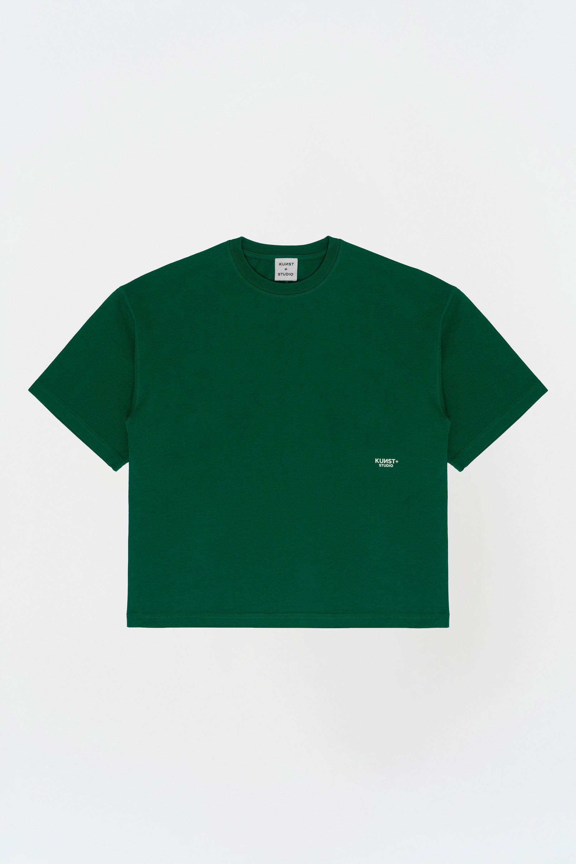 Kısa Kollu Baskılı Box Fit Yeşil T-Shirt