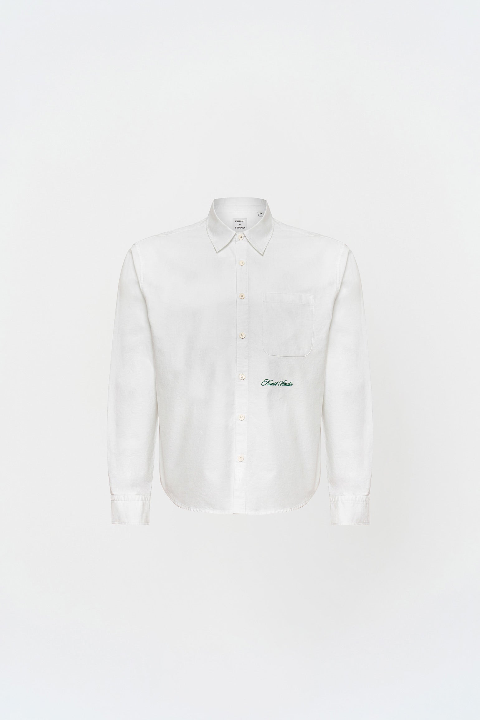 Box Fit Nakışlı Beyaz Gömlek