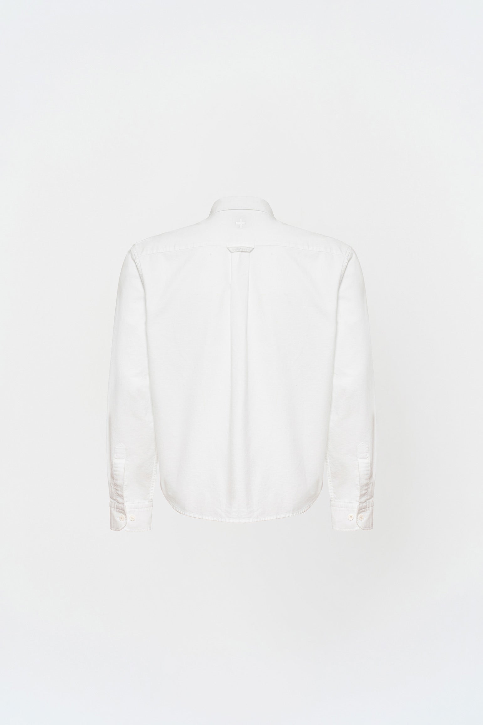 Box Fit Nakışlı Beyaz Gömlek