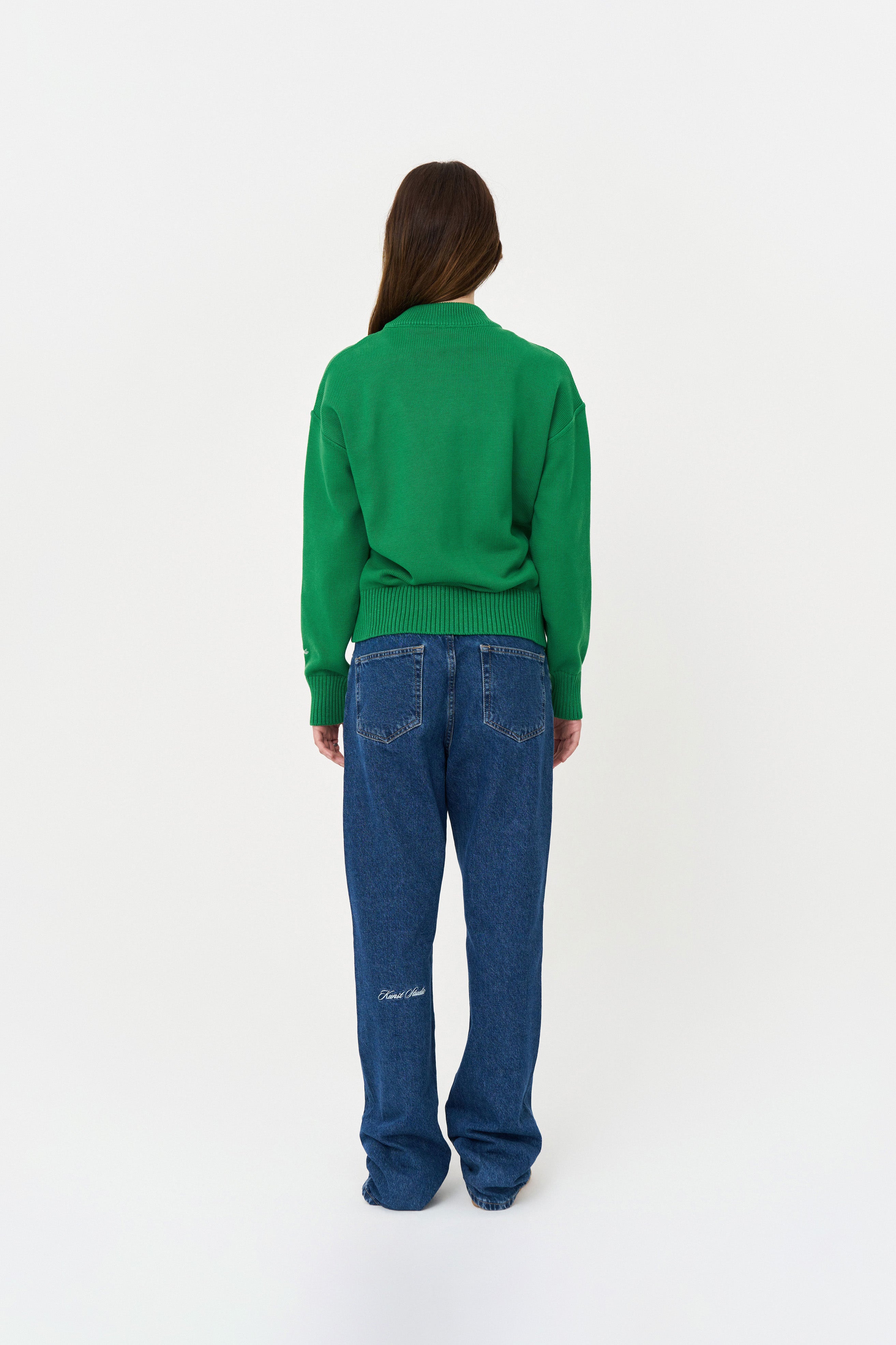 Nakışlı Yeşil Hırka