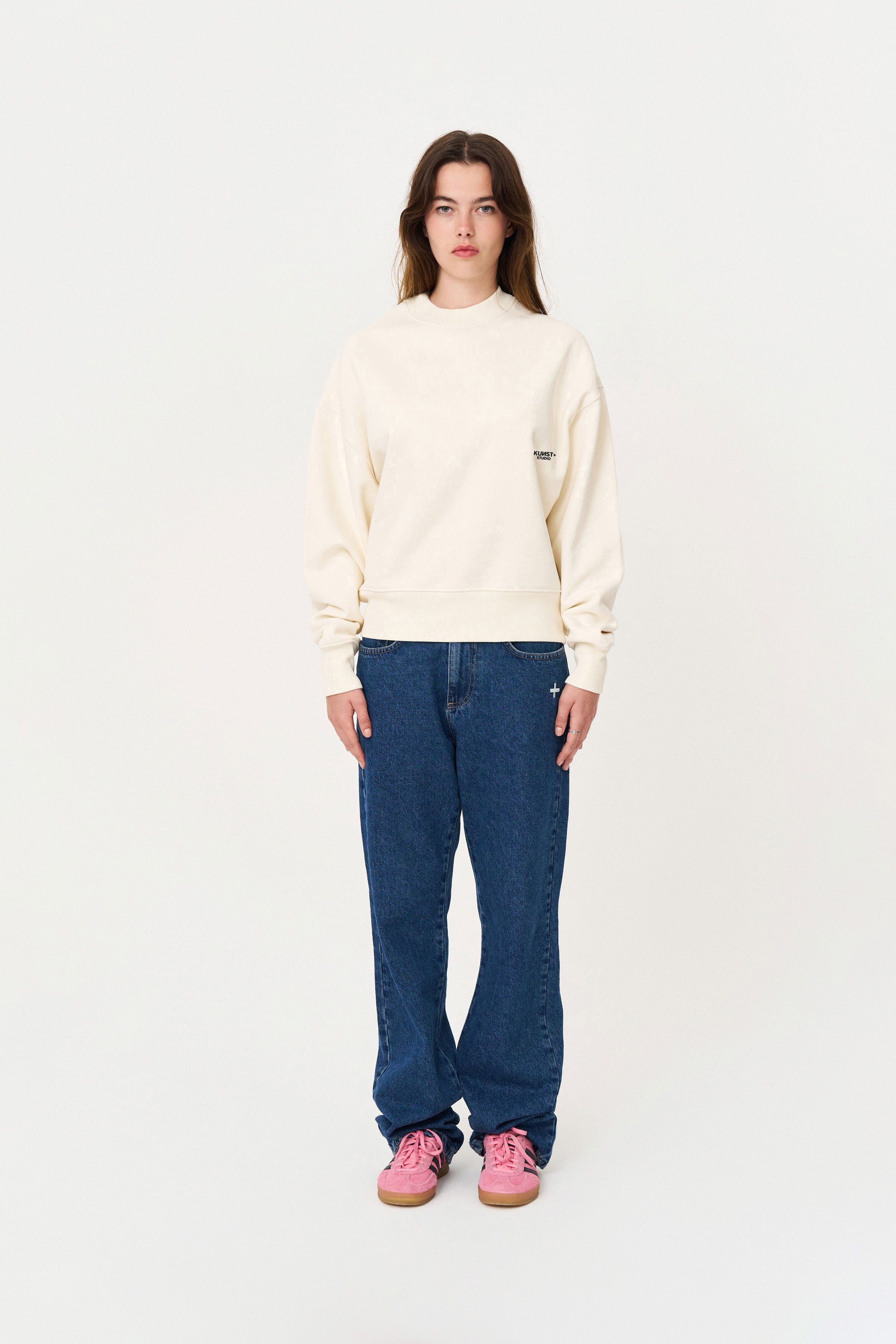 Ekru Oversize Sweatshirt