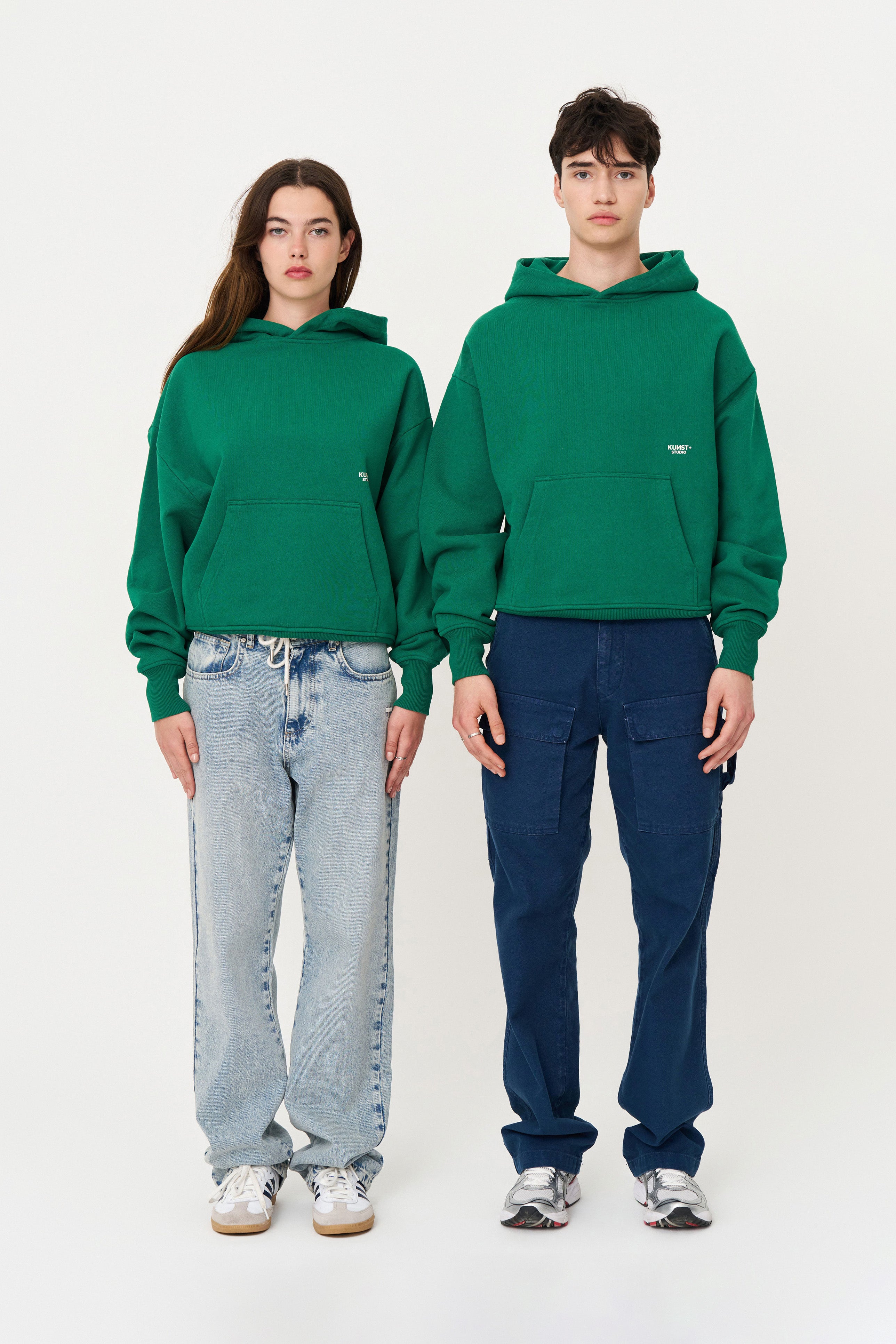 Yeşil Oversize Hoodie