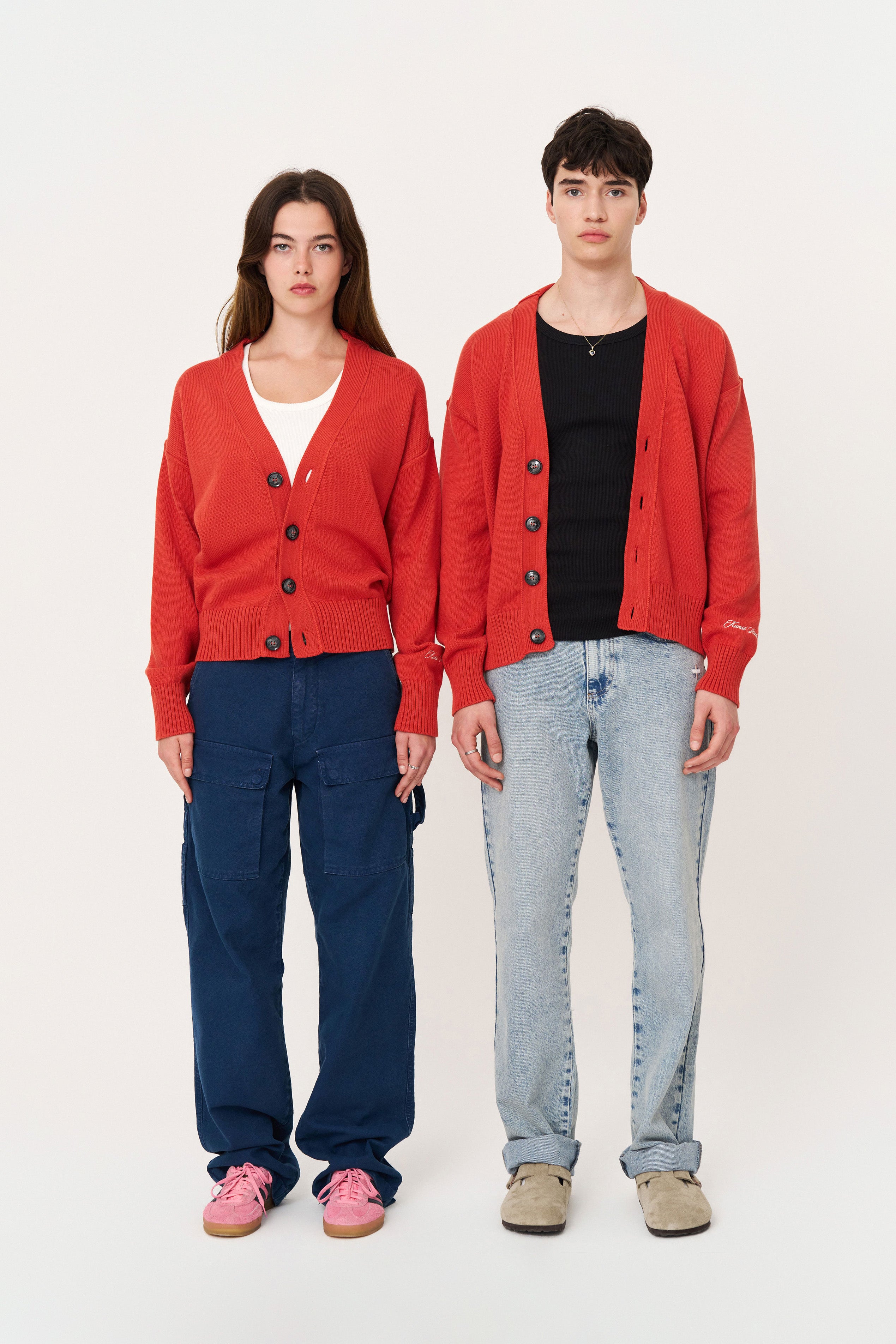 Nakışlı Mercan Hırka